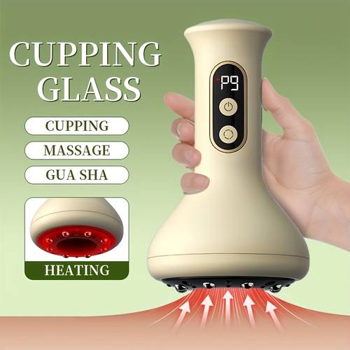 massager with intelligent suction cup 9 speed adjustable portable device for neck shoulder back full body use lithium ideal gift for s gua sha