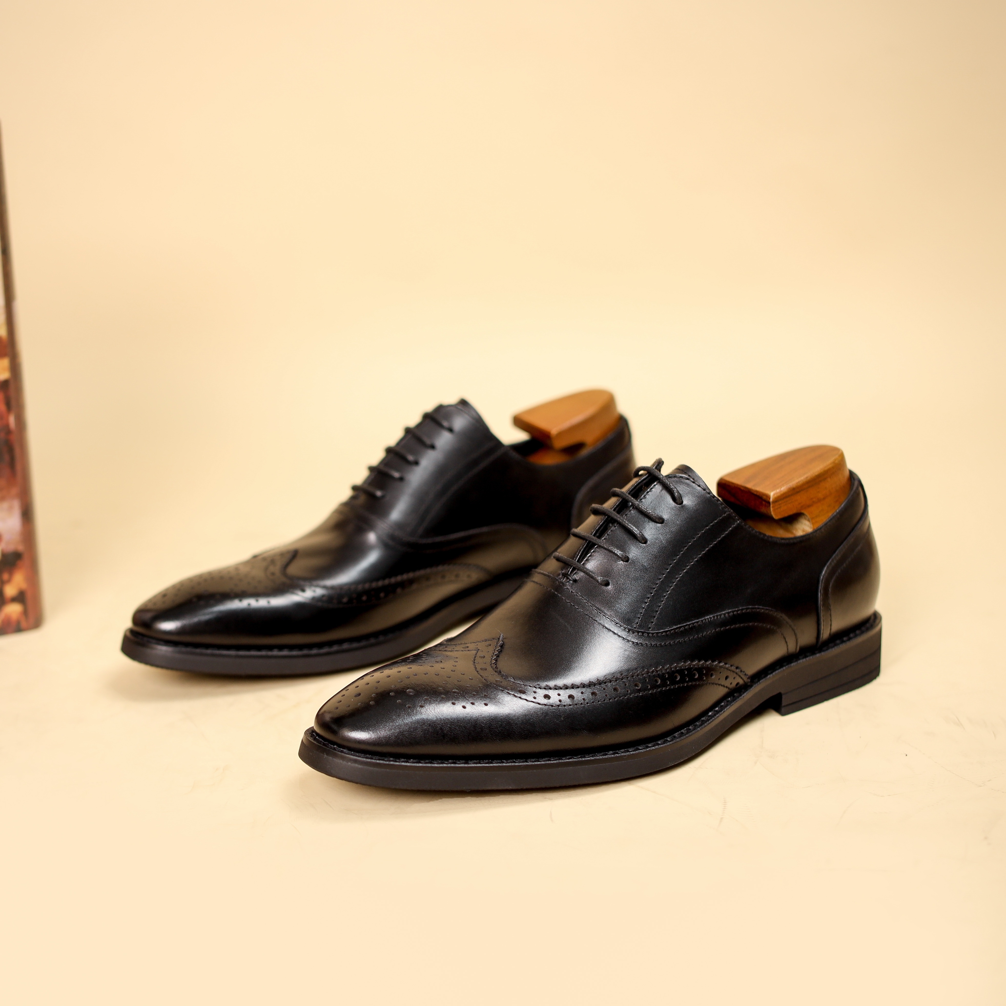 TEMU Men's Brogue Dress Shoes, Formal Business Oxford Shoes, Casual Lace-up Shoes, -colored Footwear