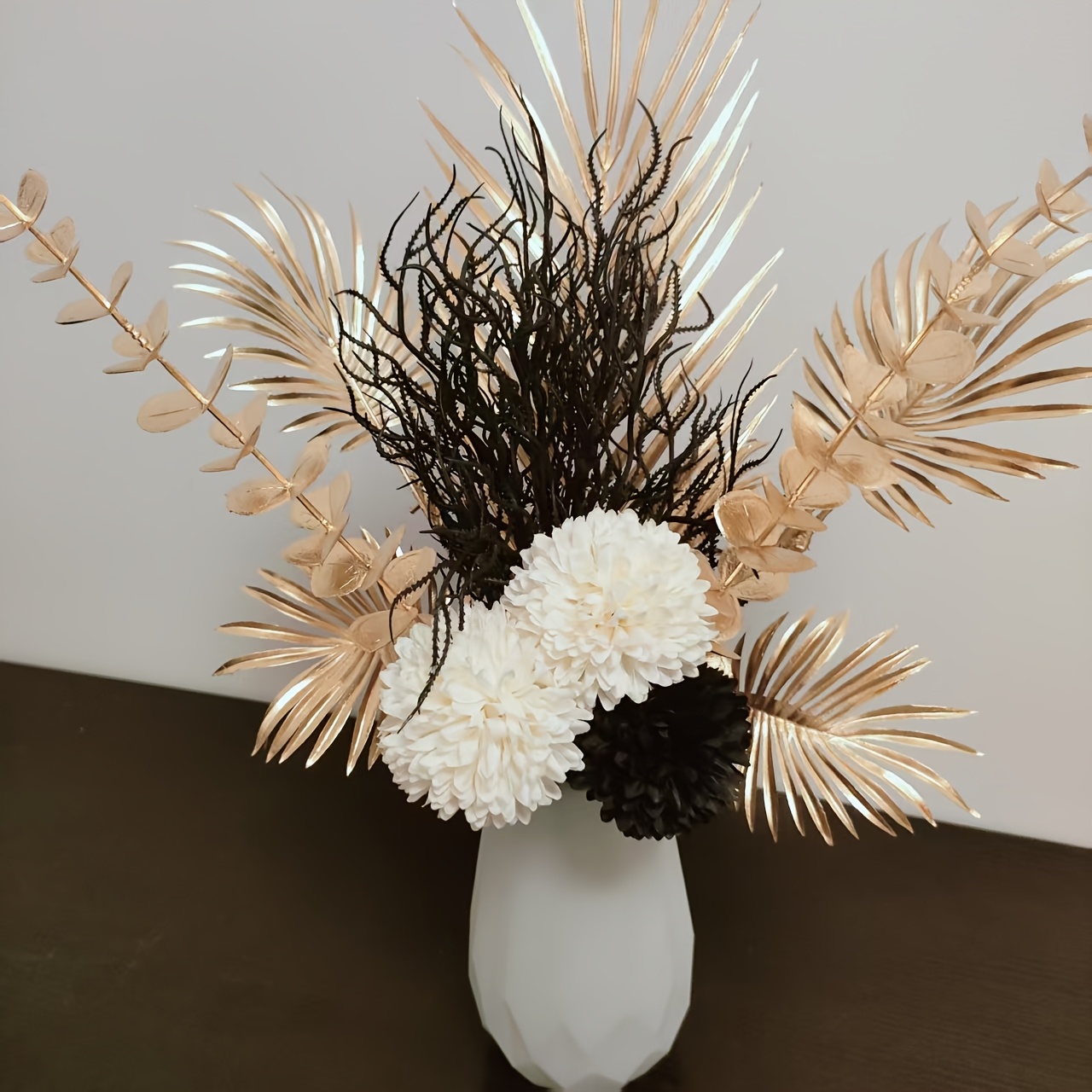 Bohemian-style Artificial Flower Bouquet, Plastic Decorative Arrangement, Suitable For Home Decor, Table Centerpieces, Living Room, Bedroom, Office, Or Study