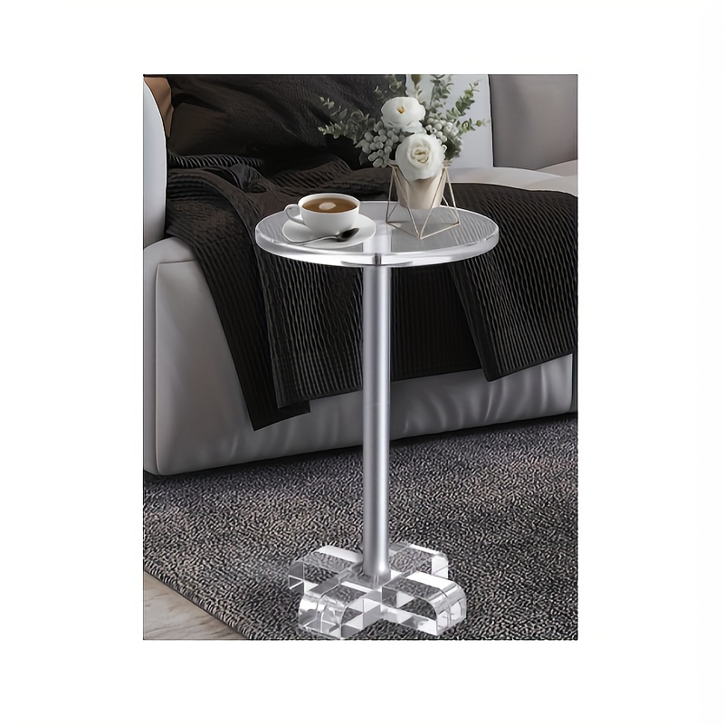 Acrylic side deals table round