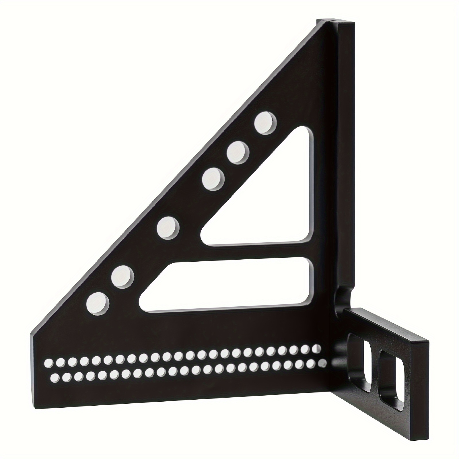 精密 45/90 度铝合金多角度测量尺 - 高准确性木工方弯度仪，带有清晰的刻度标记，耐用的金属结构，适用于工程师和木匠 3