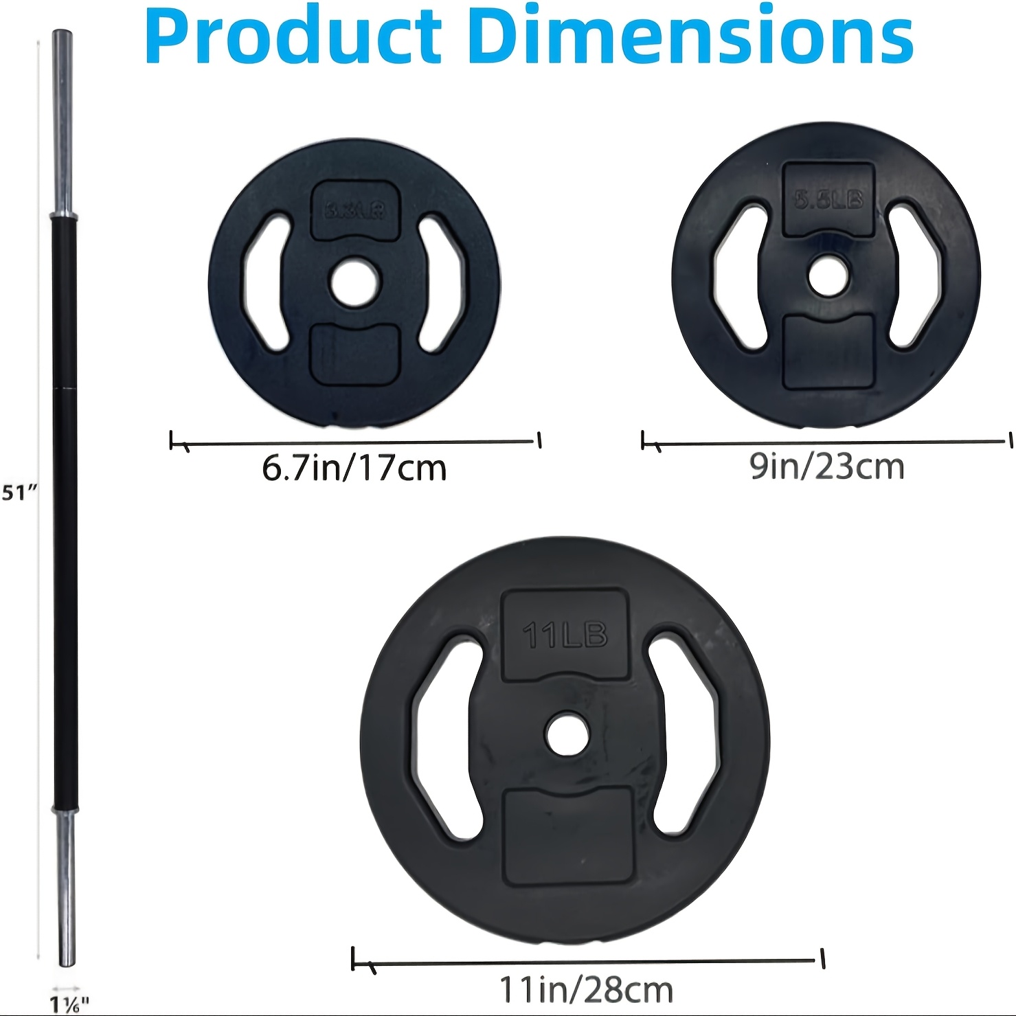 [Adjustable Barbell Weight Set] Multi-Color Adjustable Barbell Weight Set, PU Material - Ideal for Home and Gym Workouts, Gym Accessories, Free Weights