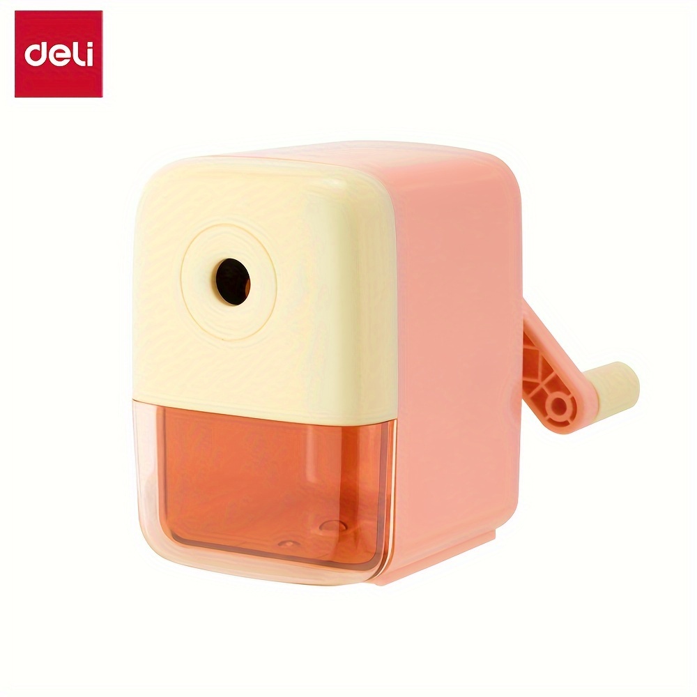 

1pc Rotary Pencil Sharpener, Rotary Pencil Sharpener With 2 Colors To Choose And 5 Stop Adjustable Thickness Nib Cutting At Will, For Office & Students