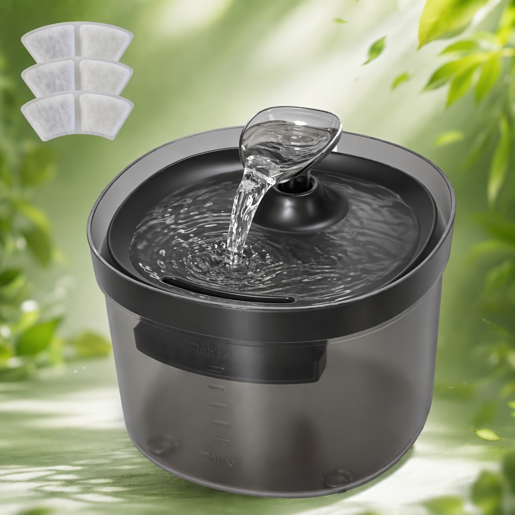 TEMU 50.72oz/0.4gal/1.5l Pet Water Fountain, Cat Water Fountain, Water , Easy To Clean, Without Battery, , Durable Pet Water Dispenser For Puppy And