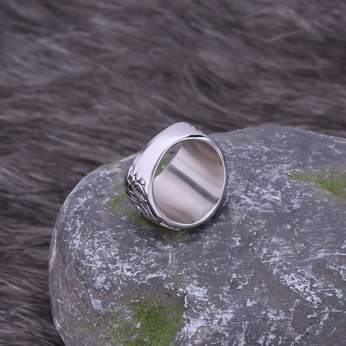 Viking Celtic Knot Stainless Steel Ring Men