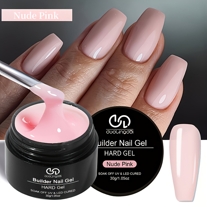 Image of Gel Extension For Nail Kit Quick Building For Nail Extension Gel Polish Set 30g Clear Nude Pink Construction Gel For Nail Extension