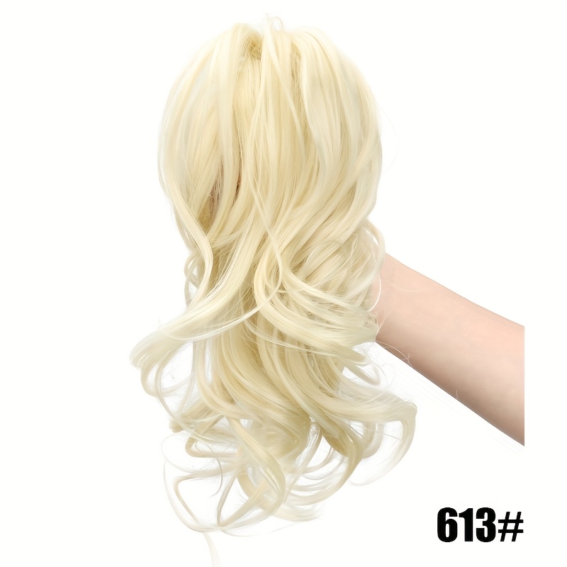 12 inch short curly clip in ponytail extension heat resistant synthetic hair with   claw clip multi color options for weddings parties casual attire women girls natural look hairstyle details 12