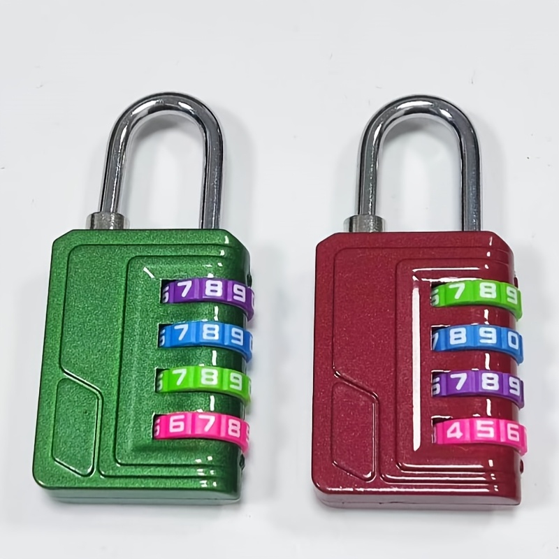 TEMU 1/2pcs Keyless Password Lock, Four-digit Password, Be Reset At Will, Lock Body High Strength Of Rain, Mechanical Password Lock Does Not Need