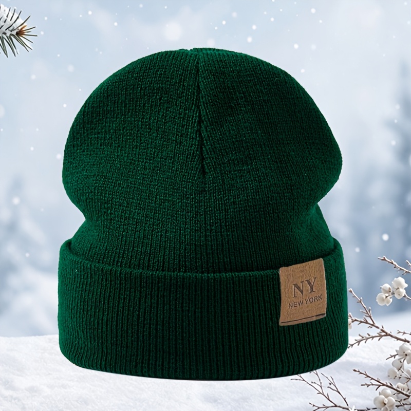 Fashion Women's Solid Color Pullover Winter Hat
