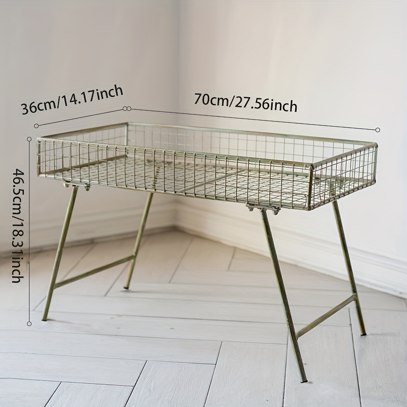 Retro-style Ironwork Flower Stand, Detachable, Suitable For Room, Balcony, Courtyard, Terrace And Garden, Multi-functional, Display Flower Stand
