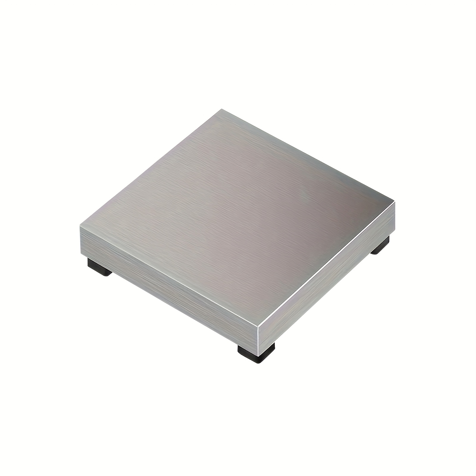 TEMU 2d Flat - Featuring A Flat Anvil, This Is Equipped With Rubber Feet To Prevent Slipping And Shocks, Measuring 2.48 By 2.48 By 0.47 Inches,