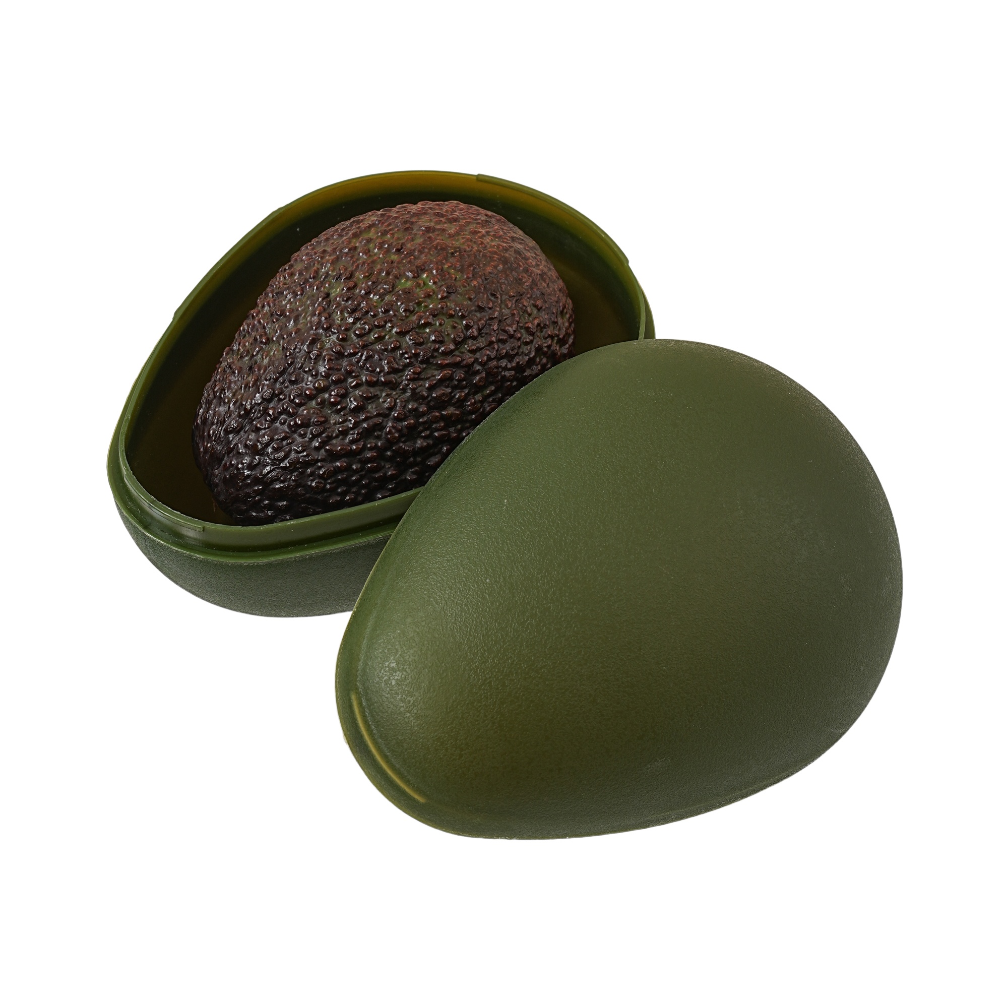 1pc Reusable Avocado Fresh-keeping Box - Plastic Flip Cover -keeping Box, Versatile, , Dishwasher Cleaned, Oval Shaped, No Electricity Required, Essential For Kitchen Use