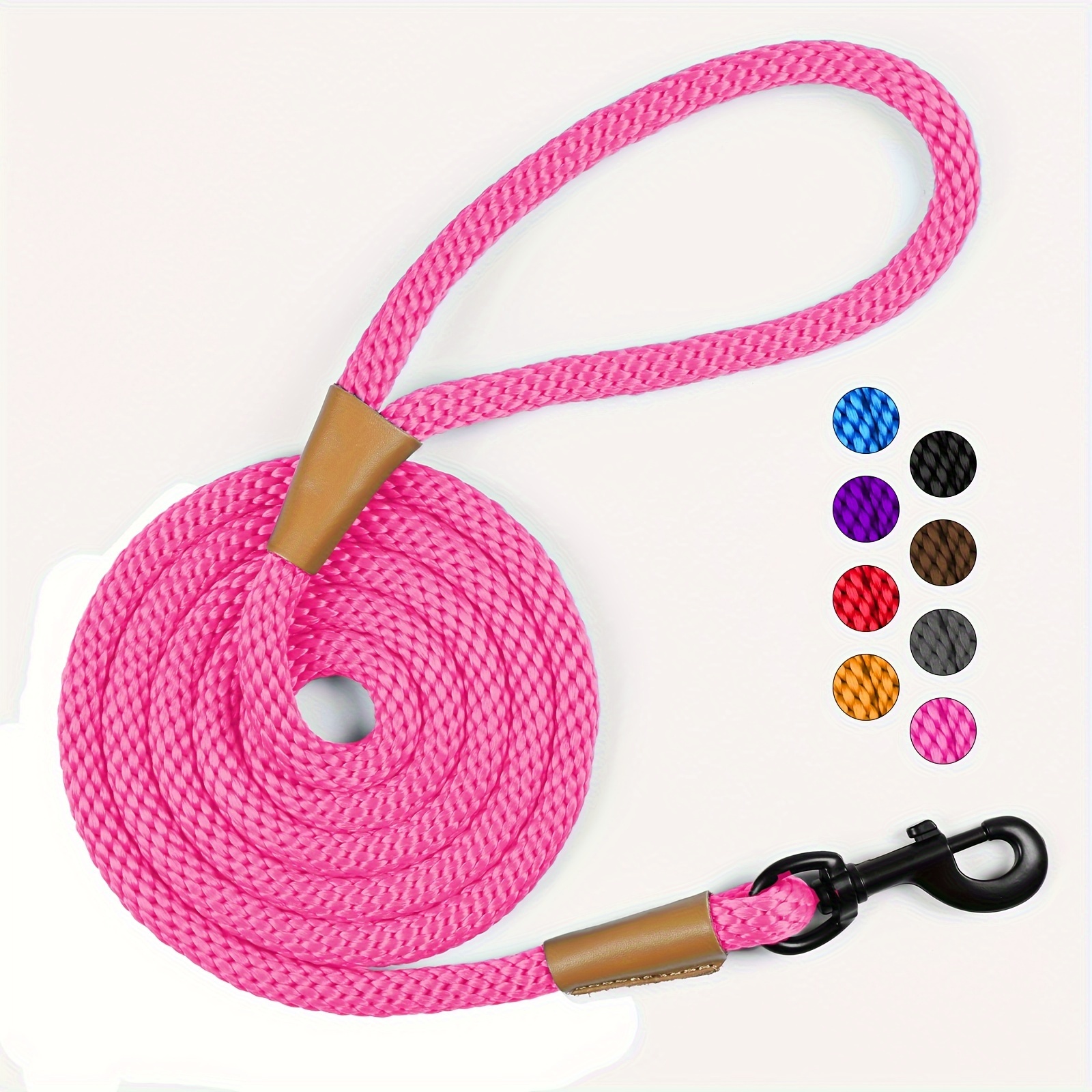 Durable Nylon Dog Leash, Strong Braided Rope for Walking Dogs