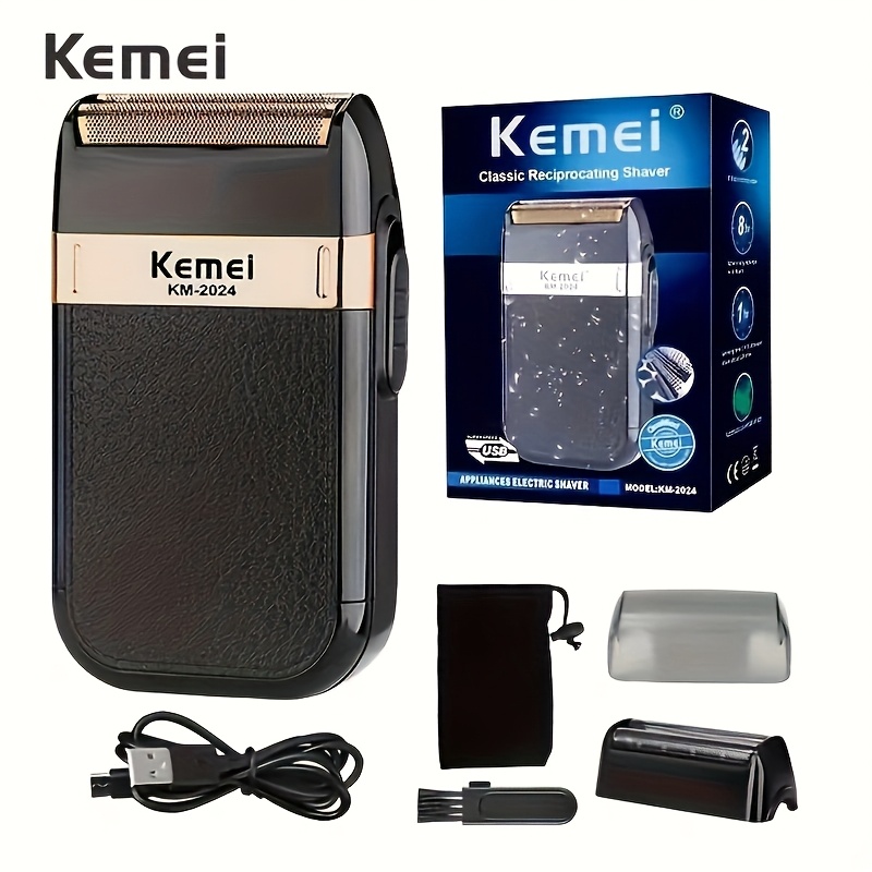 

Kemei 2024 Men's Electric Shaver Usb Charging Long For Father's Day