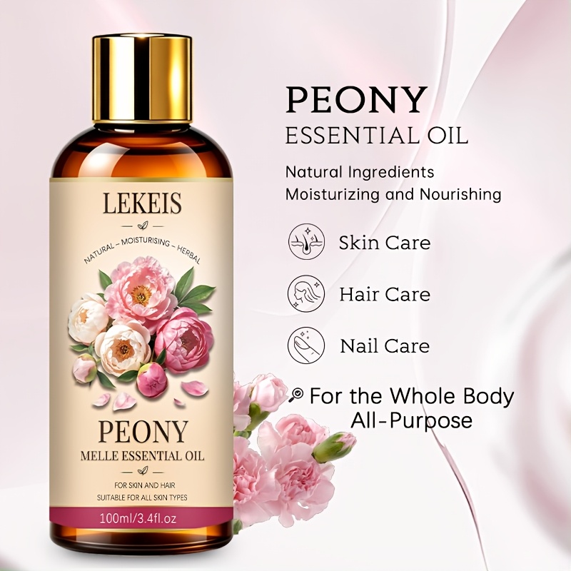 Peony Essential Oil for Multifunctional Skin and Hair Care