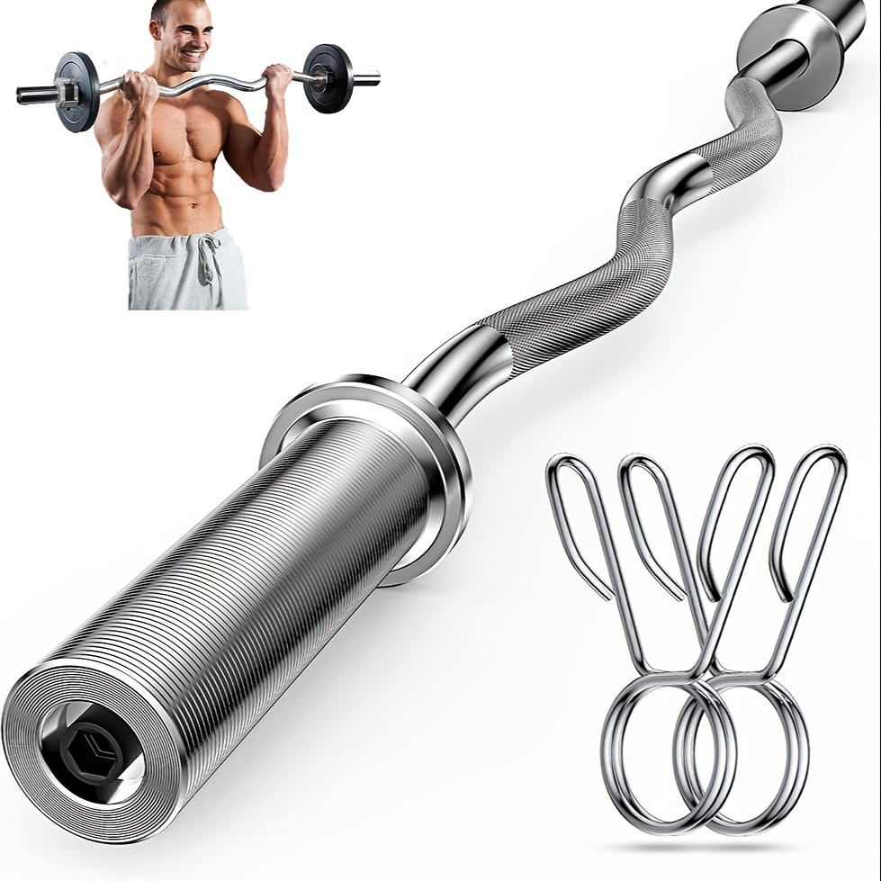 Barbell Clamps ZY-HUAN Adjustable Barbell Clips (1-inch) No-Slip