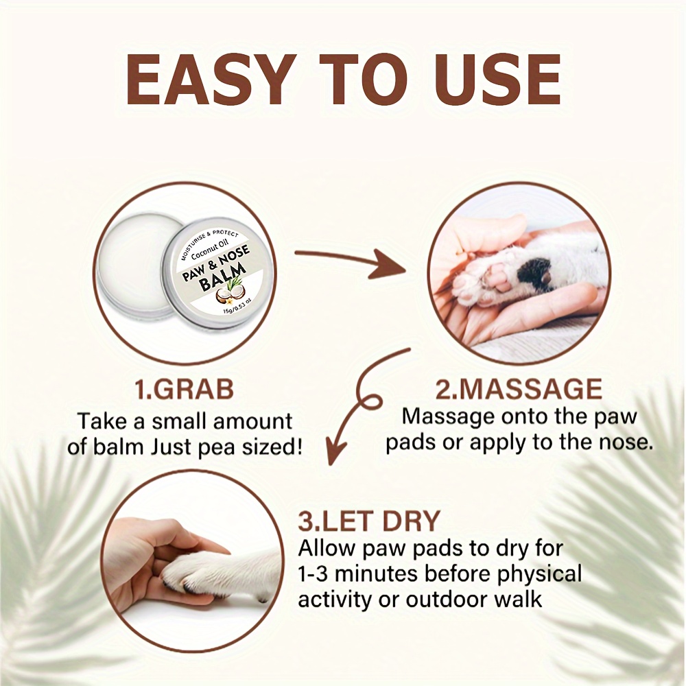 dog paw balm with coconut oil Product details 1