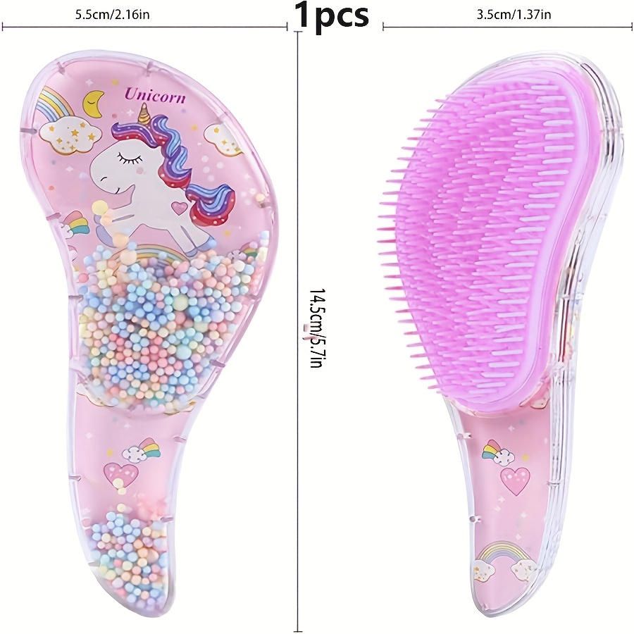 1pc Cute Cartoon Massage Comb, Anti-static Smooth Hair Anti-knot, Shampoo Hair Care Massage Comb, Dry And Wet Dual- Comb, Easy To Carry