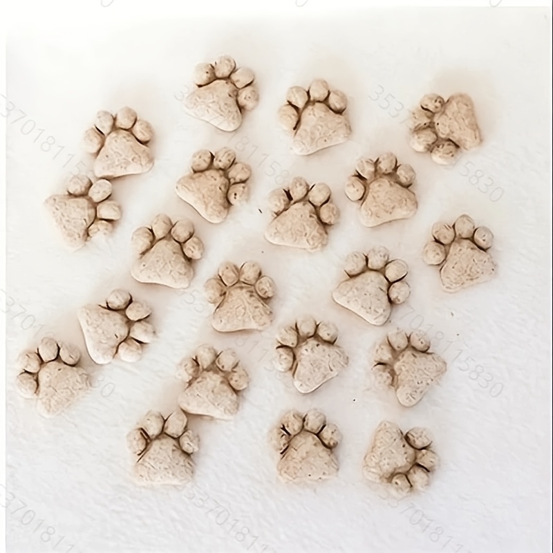 TEMU 20 stuks kattenpootvormige looppadstenen, tuinlooppadstenen, decoratieve buitenschilderingen, geschikt voor tuin, gazon, trottoir,