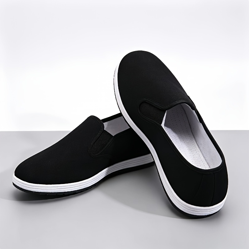 TEMU Men's New Old Ethnic Style Traditional Oriental Hanfu Shoes, Comfortable And Breathable, , Slip-on, Wear-resistant, Lazy Shoes