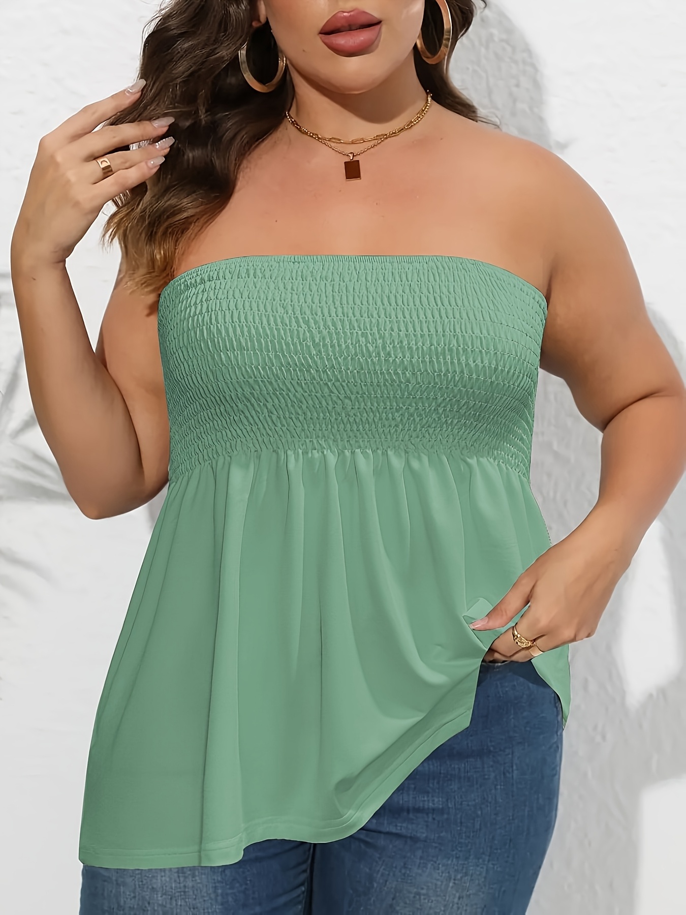 Women's Elegant Off-Shoulder Crop Tube Top - Stretchy Solid Color Short Sleeve Blouse with Ruching Detail, Machine Washable for Spring Summer Fall Casual & Dressy Outfits, Crop Top Blouse, Seasonal Fashion, Flowy Fabric, Comfortable Fit