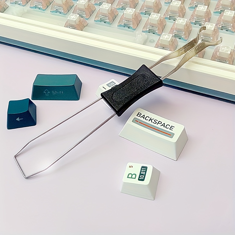 Image of 2-in-1 Keycap Puller And Keycap Remover For Mechanical Keyboard Keycap Replacement, Cherry Keyboard Keycap Replacement, Hot-swap Switch Axle Replacement