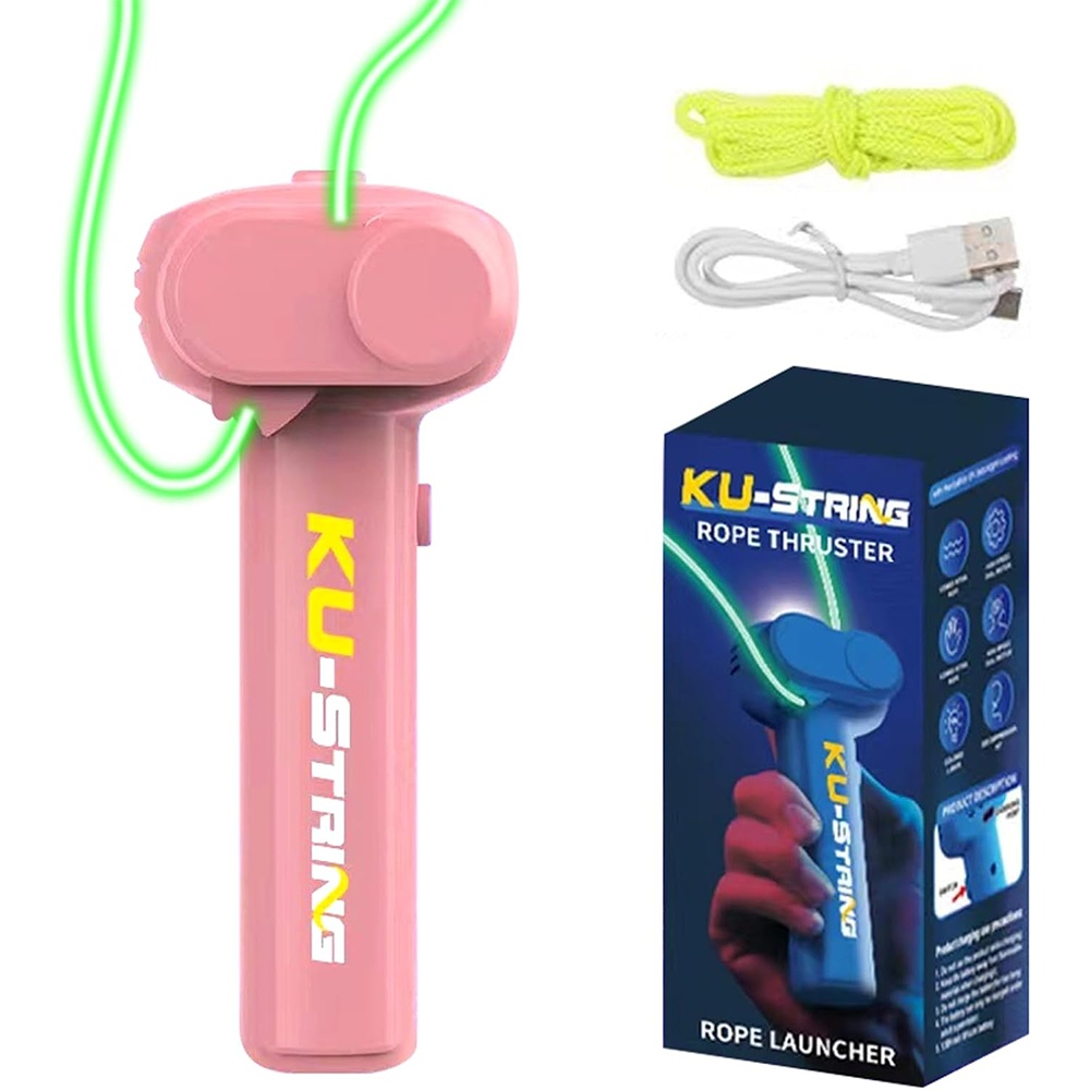 luminous string for night use handy rope   for outdoor play game launcher that sends a glowing loop   sky for infinite tricks ideal stem present for   children and adults