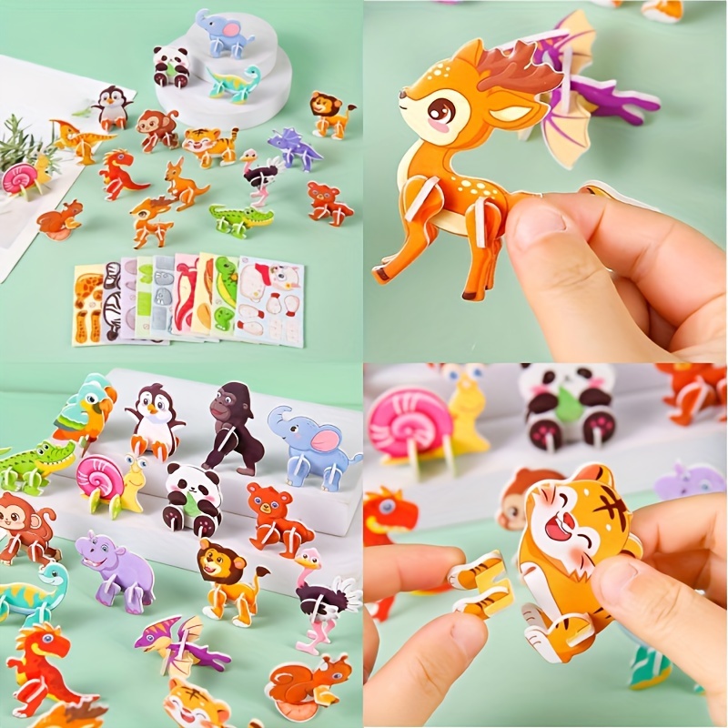 

50pcs, Animal Foam Puzzle, Party Supplies, Party Decorations, Holiday Gift, Party Gift, Birthday Gift