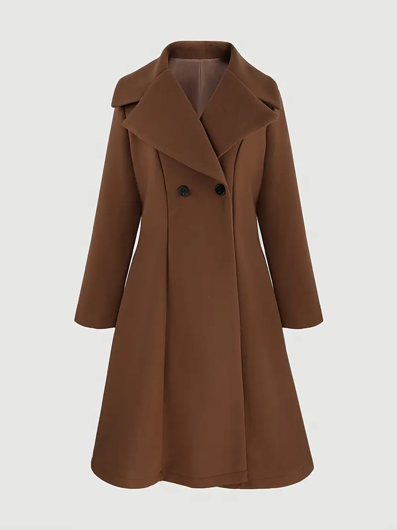 long coat a large lapel a fitted waist temu - Temu long coat a large lapel a fitted waist temu - Temu