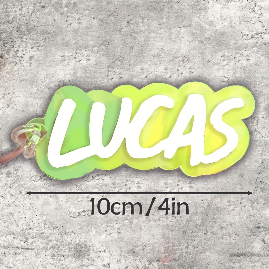 TEMU 1 Llavero Personalizado con - Llavero Acrílico con Personalizado y Colores Vibrantes, Material de Hierro Duradero, para Mochilas, Regalos de