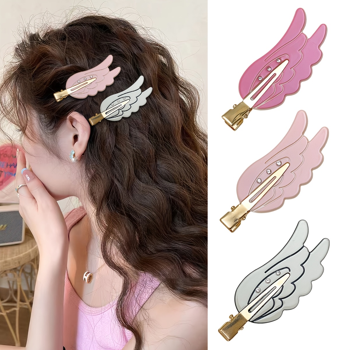 NWOT One Angel\'s Wing Handmade Hair Clip Angel Wings Hair Clip – Aura main image 2