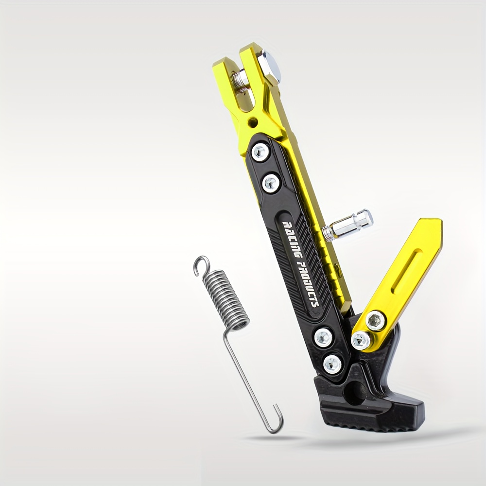 1pc   adjustable aluminum alloy motorcycle kickstand side stand for street motor scooters up to 150kg capacity universal fit