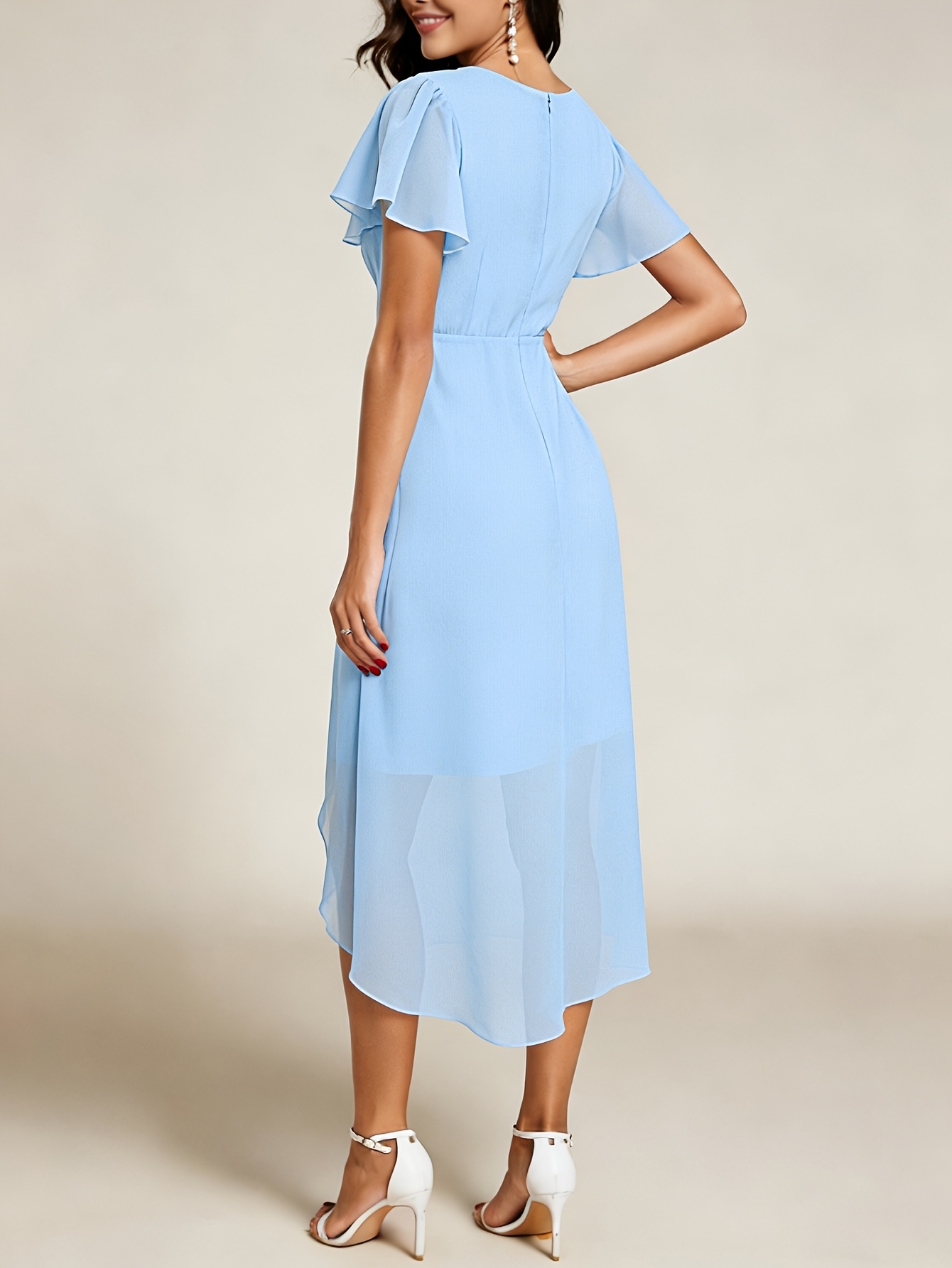sachin and babi light blue dress Champagne Bridesmaid Dresses