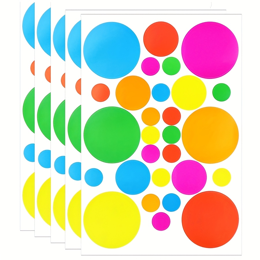Meitaat Round Stickers Pink 3/4 Inch Circle Labels With Color Coding Dot Sticker Waterproof Removable Roll Of 1000 PCS