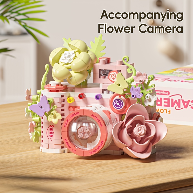 TEMU A Romantic And Exquisite Camera Series Building Block Set, A Creative Diy Model That Surprises To All Brick Enthusiasts. Process Unlocks Classic