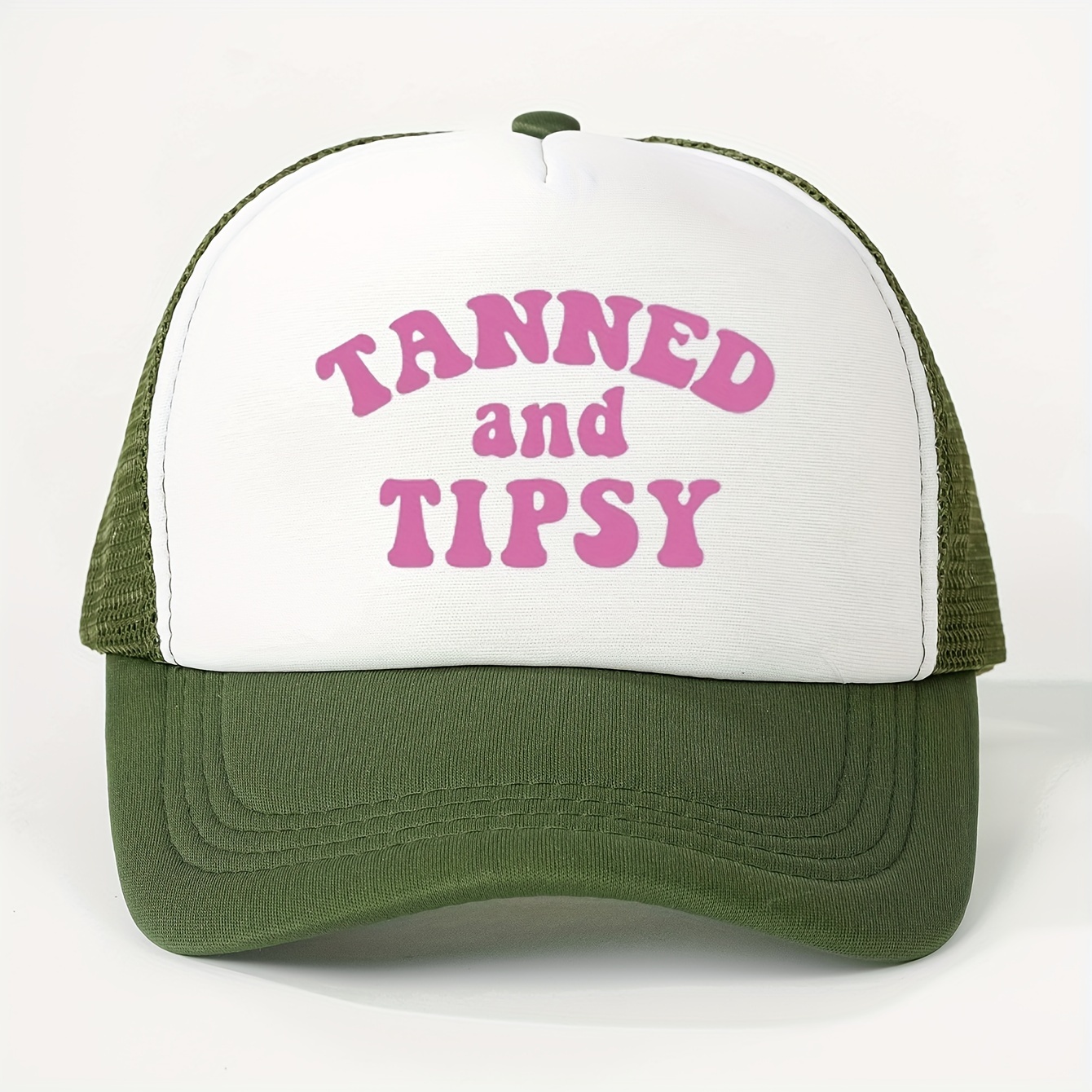 TEMU Top Printed And Tipsy Mesh Baseball Unisex Adjustable Golf Women's Summer Fashion Curved Brim Y2k Couple Hat