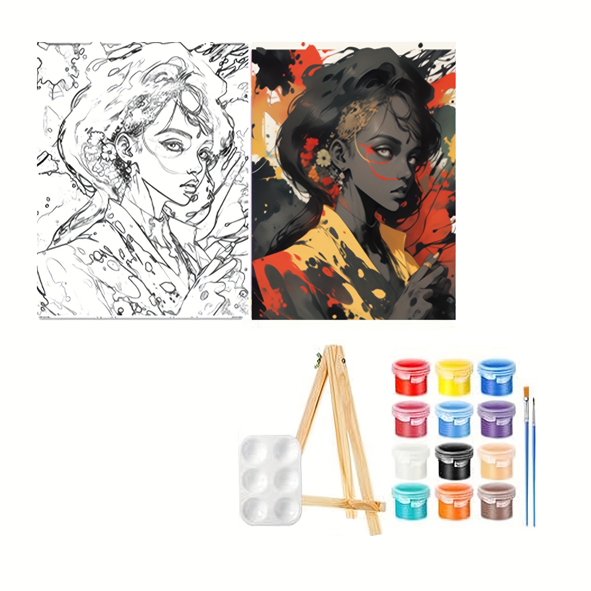 Pre drawn canvas for adults hotsell