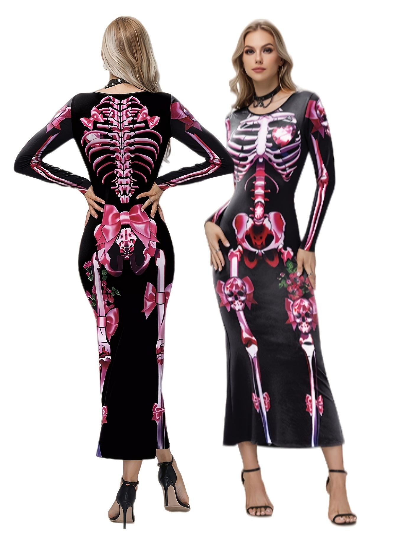 skeleton dress sold on Temu United States