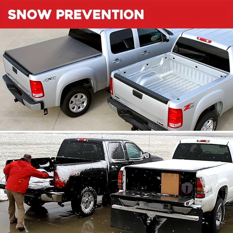 Soft Tri-Fold Tonneau Cover For 1983-2011 Ford Ranger Fleetside 6-Foot Bed – Weatherproof, Easy Install & Remove