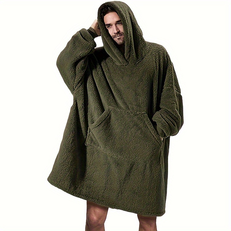 TEMU A New Autumn/winter Unisex Couple's Loungewear Set Featuring A Comfortable, Loose-fitting Double-sided Hoodie That As A Thickened Wearable