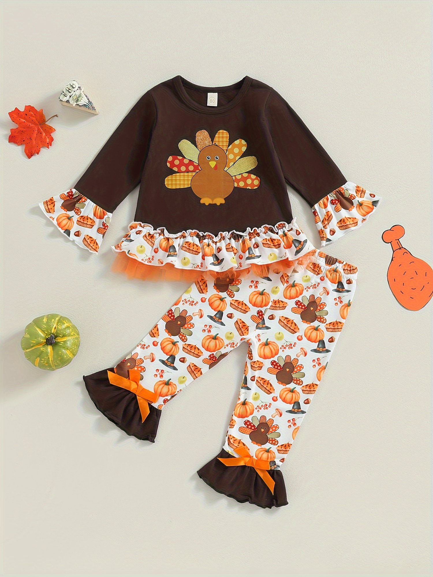 Buy Halloween Pumpkin Print Sweatshirt & Flared Leggings 1-2 Years