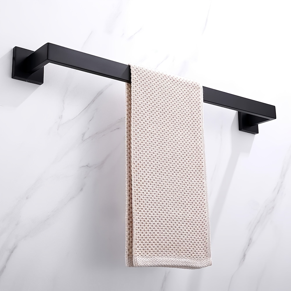 TEMU 1 Bathroom 304 Stainless Steel Towel Rack, Durable, , Space Design, Towel Rack Made Of Stainless Steel, Sizes Of 23.62in And 15.75in, Suitable