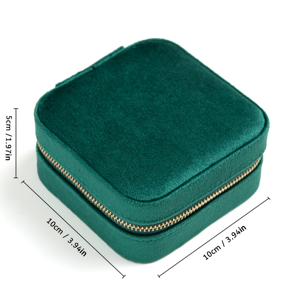 Personalized Velvet Jewelry Box with Mirror