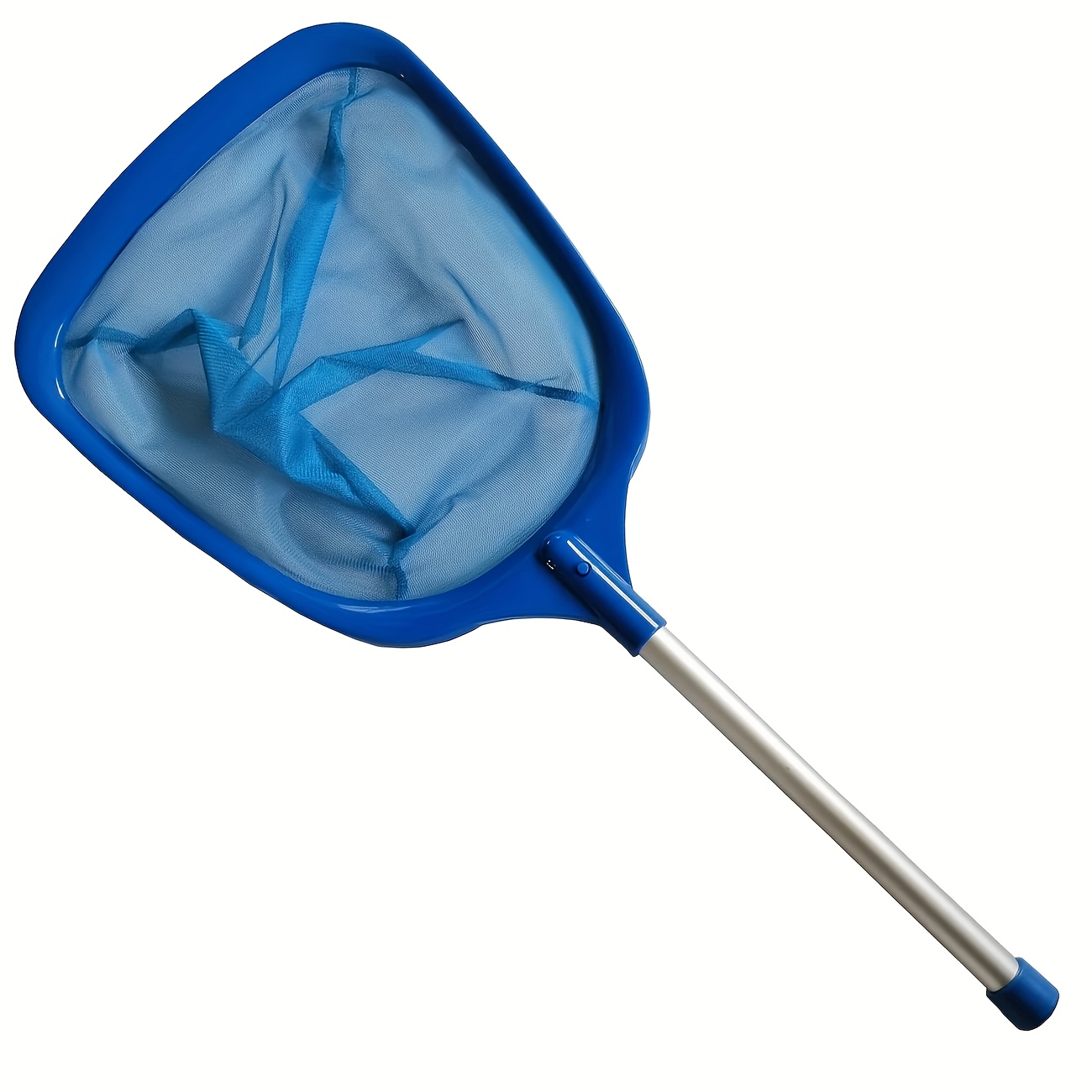 Professional Leaf Skimmer Net With 12" Aluminum Pole For Pool Spa And Hot Tub - Durable Pe Material Perfect For Removing From Water Surfaces, Pool Skimmer Additions