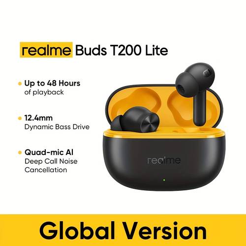 item picture buds lite true wireless in ear headphones 12 4mm dynamic driver active 40db intelligent noise cancellation up to 45mm latency 2 enc ble 5 4 type c
