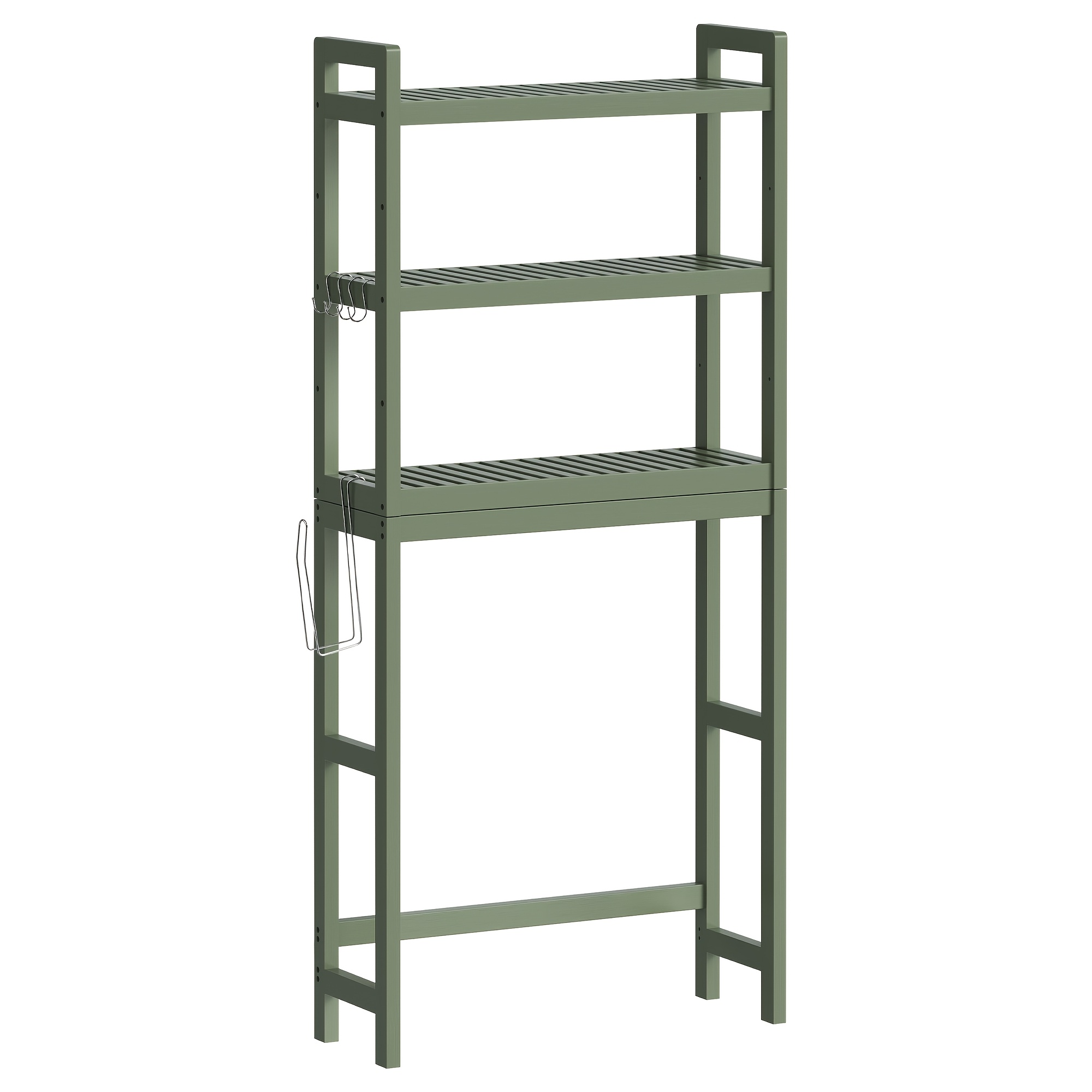 TEMU Three-level Shelf Unit For Above The Toilet - Bathroom Organizer That Resists Rust With Adjustable Shelves | Space- Storage For Towels, Toilet