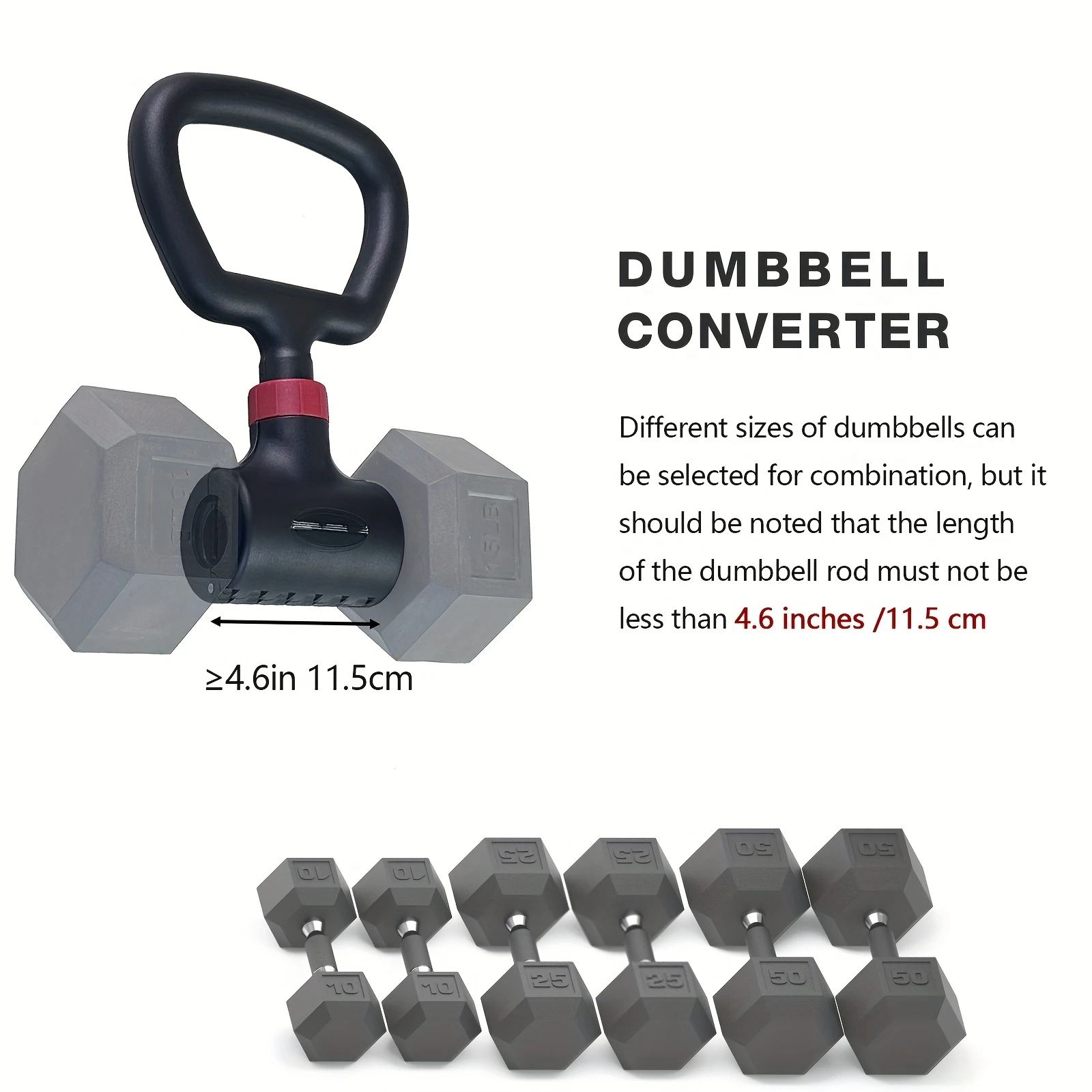 Adjustable Dumbbell and Barbell Set - Home Fitness Weights – detail 5