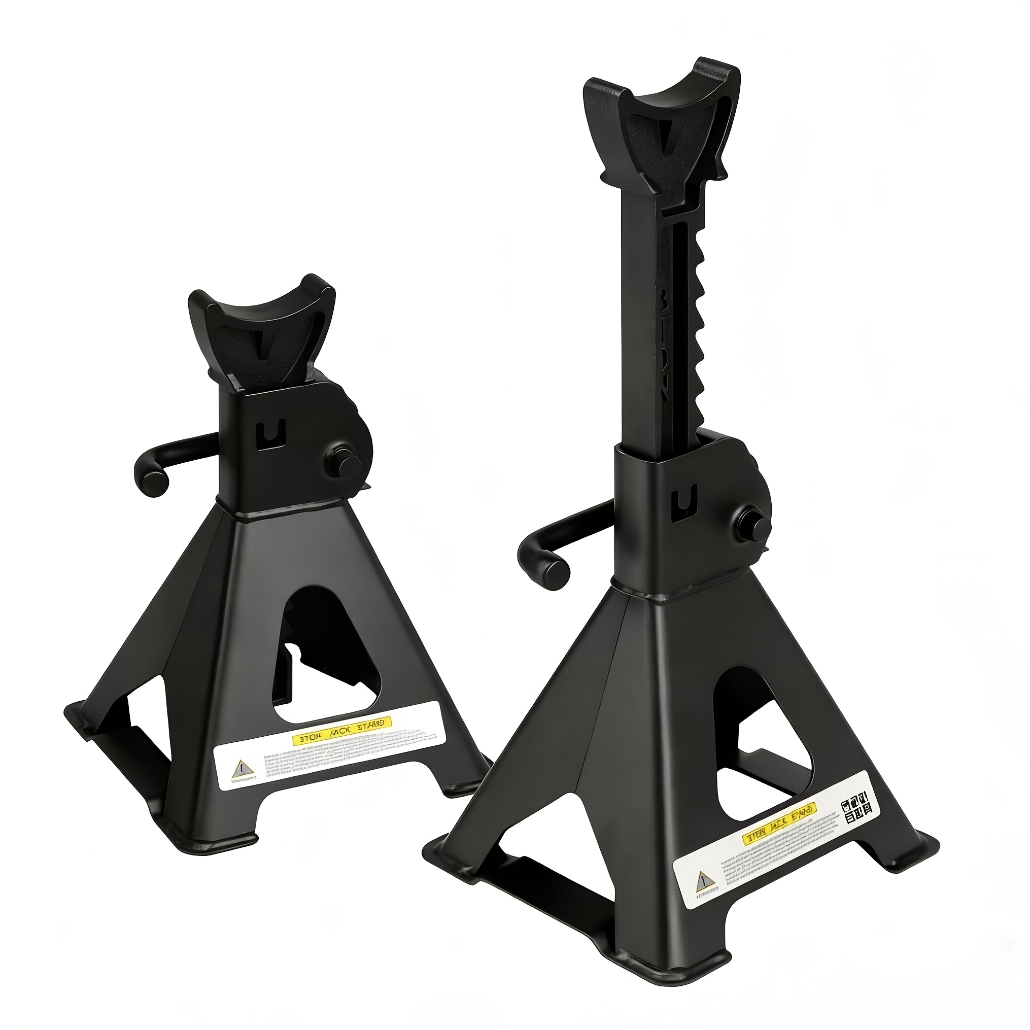 TEMU 0kg Unit, Heavy-duty Car Lift, (6, 600 Lbs) Load Capacity, Steel Structure, 1 Pair Of Black Adjustable Lifting Brackets, Suitable For Rvs, Cars,