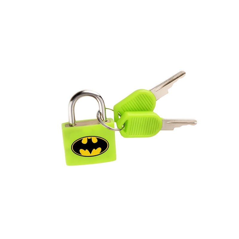 Batman-themed Printed Mini Portable Padlock with 2 Spare Keys