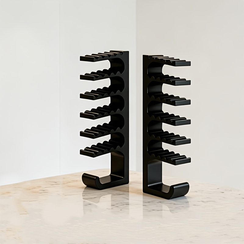Image of 7-tier Trapezoidal Display Rack, 1 Pair Of Display Racks, Bow And Arrow Display Rack - Wall-mounted Display Rack, Suitable For Use In Living Rooms, , And Other